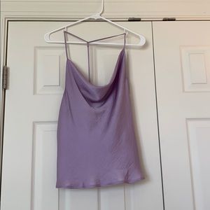 Purple Scoop Neck Tank